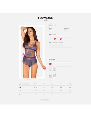 BODY FLOWLACE OBSESSIVE AZUL