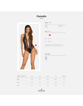 BODY CANNDIS OBSESSIVE NEGRO