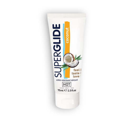 LUBRICANTE COMESTIBLE HOT™ SUPERGLIDE COCO 75ML