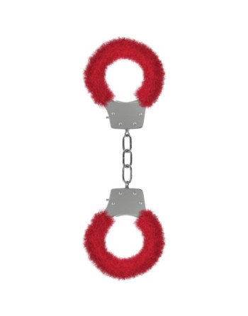 ALGEMAS COM PELUCHE PLEASURE FURRY HANDCUFFS VERMELHAS