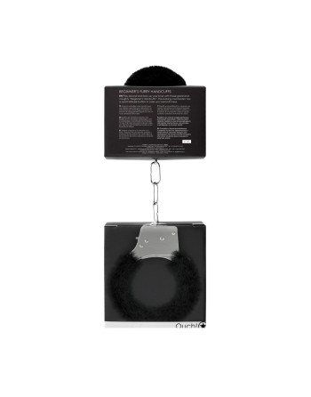 ALGEMAS COM PELUCHE BEGINNER'S FURRY HANDCUFFS PRETAS