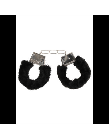 ALGEMAS COM PELUCHE BEGINNER'S FURRY HANDCUFFS PRETAS