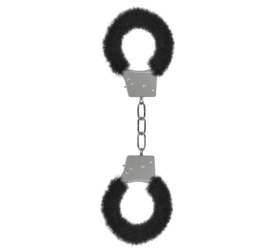 ALGEMAS COM PELUCHE BEGINNER'S FURRY HANDCUFFS PRETAS