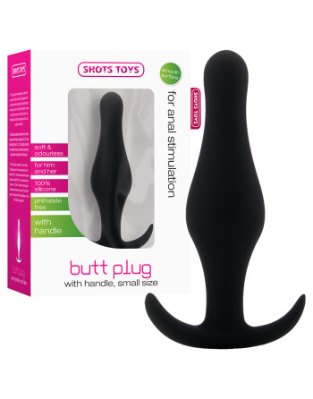 PLUG ANAL BUTT PLUG COM PEGA PRETO PEQUENO
