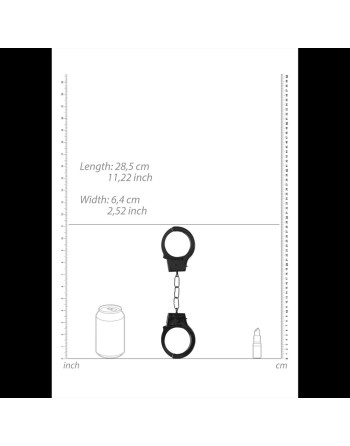 ALGEMAS EM METAL BEGINNER'S HANDCUFFS PRETAS