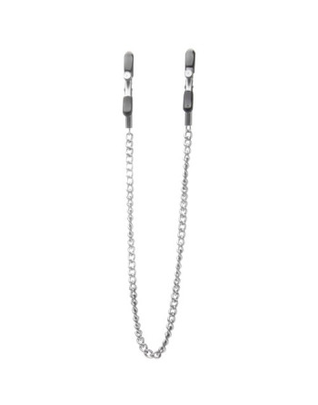 PINÇAS PARA MAMILOS OUCH! ADJUSTABLE NIPPLE CLAMPS PRATEADAS