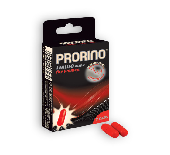 CÁPSULAS ESTIMULANTES PRORINO LIBIDO CAPS PARA MUJERES 2 CÁPSULAS