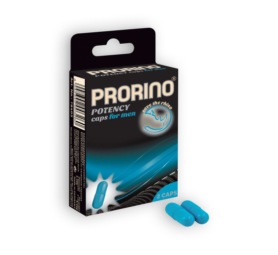CÁPSULAS ESTIMULANTES PRORINO POTENCY CAPS PARA HOMBRES 2 CÁPSULAS
