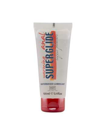 LUBRIFICANTE À BASE DE ÁGUA COM EFEITO CALOR WARMING ANAL SUPERGLIDE HOT™ 100ML
