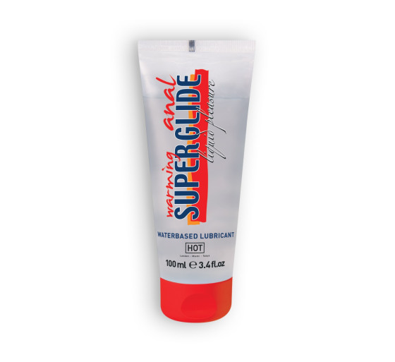 LUBRIFICANTE À BASE DE ÁGUA COM EFEITO CALOR WARMING ANAL SUPERGLIDE HOT™ 100ML