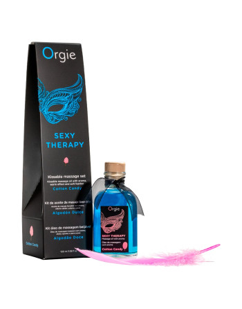 KIT DE MASAJE LIPS SEXY THERAPY ALGODÓN DULCE 100ML ORGIE