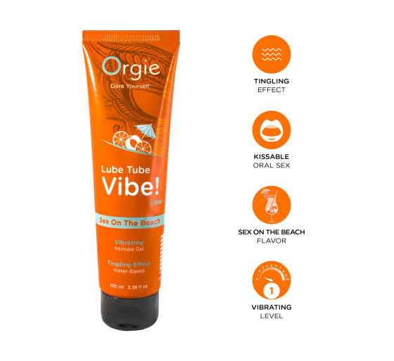 LUBRICANTE LUBE TUBE VIBE! SEX ON THE BEACH BAJA INTENSIDAD ORGIE 100ML