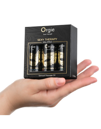 CONJUNTO DE ÓLEOS DE MASSAGEM SEXY THERAPY SENSUAL MINI SIZE 3X30ML ORGIE
