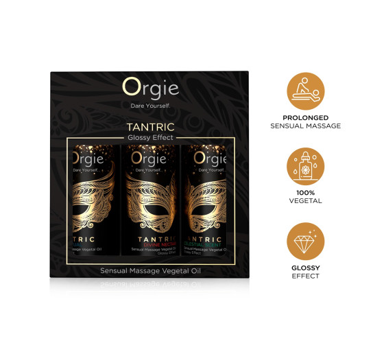 SET DE ACEITES DE MASAJE TANTRIC SENSUAL MINI SIZE 3X30ML ORGIE