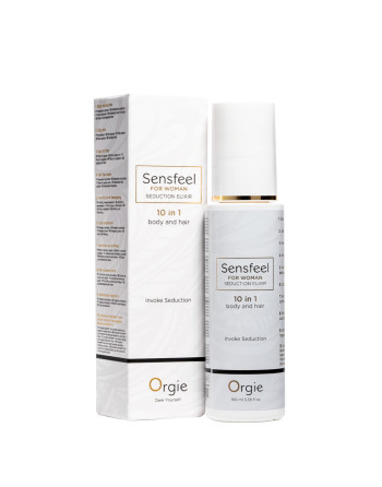 LOCIÓN 10 EN 1 PARA CUERPO Y CABELLO CON FEROMONAS SENSFEEL FOR WOMAN 100ML ORGIE