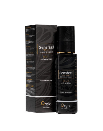 LOÇÃO 10 EM 1 PARA CORPO E CABELO COM FEROMONAS SENSFEEL FOR MAN 100ML ORGIE