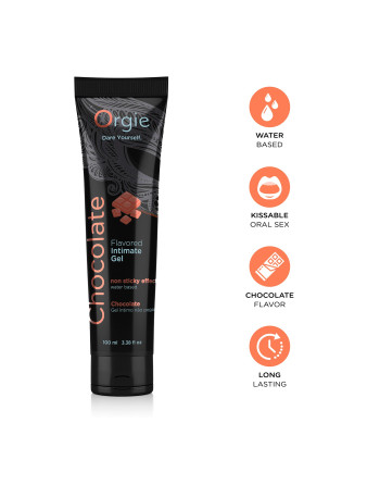 LUBRICANTE A BASE DE AGUA CON SABOR A CHOCOLATE 100ML ORGIE