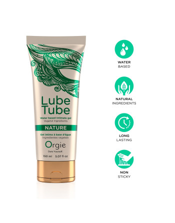 LUBRICANTE A BASE DE AGUA NATURE LUBE TUBE 150ML ORGIE