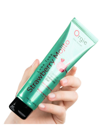 LUBRIFICANTE LUBE TUBE COCKTAIL MOJITO DE MORANGO 100ML ORGIE