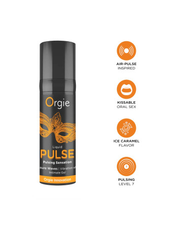 GEL ESTIMULANTE UNISEXO COM EFEITO PULSANTE LIQUID PULSE 15ML ORGIE