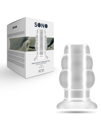 PLUG ANAL LARGE HOLLOW TUNNEL SONO Nº51 TRANSPARENTE
