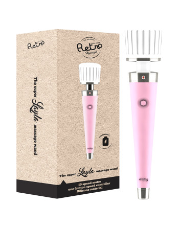 MASAJEADOR RECARGABLE RETRO LAYLA ROSA