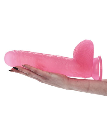 BRUTO TRANSPARENT PINK DILDO