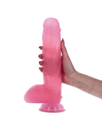 BRUTO TRANSPARENT PINK DILDO