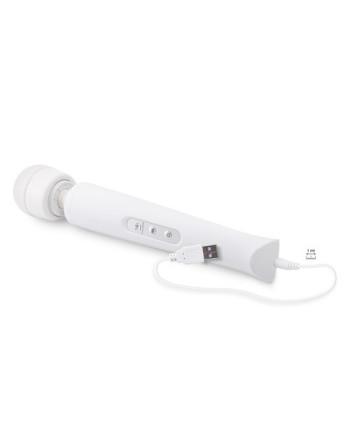 MASAGEADOR CON CARGADOR USB CANDY PIE MAGIC WAND BLANCO