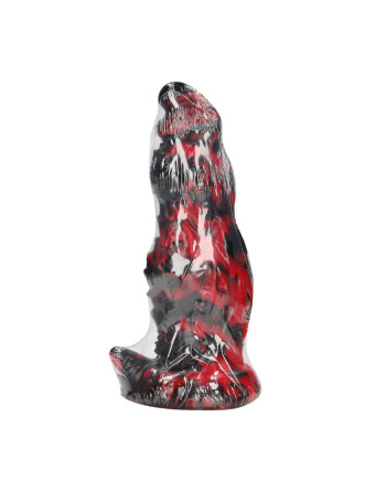 HELL NIGHT FIEND - SILICONE DILDO - RED/BLACK