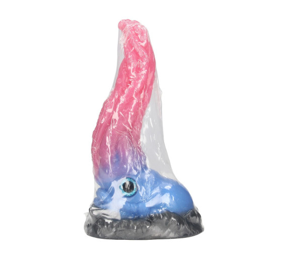 KRAKEN'S LICK - SILICONE DILDO - BLUE/RED