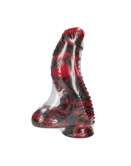 DARK LYCAN SPAWN - SILICONE DILDO - RED/BLACK