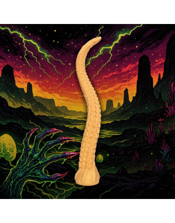 TENTACLE TYRANT - ANAL SNAKE - 21.7 / 55 CM - GOLDEN