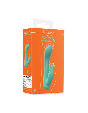 MINI DUAL RABBIT VIBRATOR - GREEN