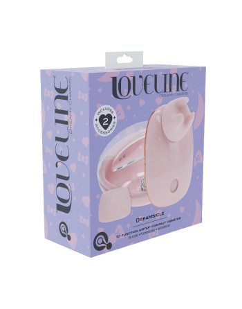 DREAMSICLE - COMPACT AIRTAP VIBRATOR WITH TWO HEAD ATTACHMENTS - PINK