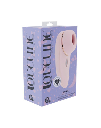 AURIE - AIRTAP VIBRATOR WITH TWO HEAD ATTACHMENTS - PINK