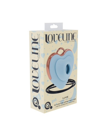 LUVIE - HEART-SHAPED AIRTAP VIBRATOR - BLUE