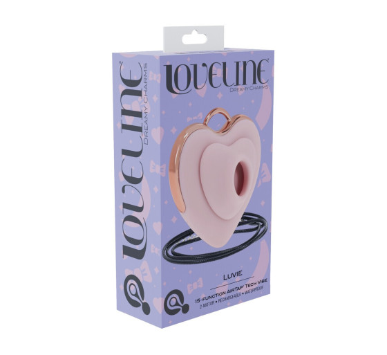 LUVIE - HEART-SHAPED AIRTAP VIBRATOR - PINK