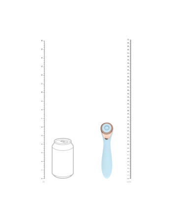 DARLING - AIRTAP WAND VIBRATOR WITH FIVE HEAD ATTACHMENTS - BLUE