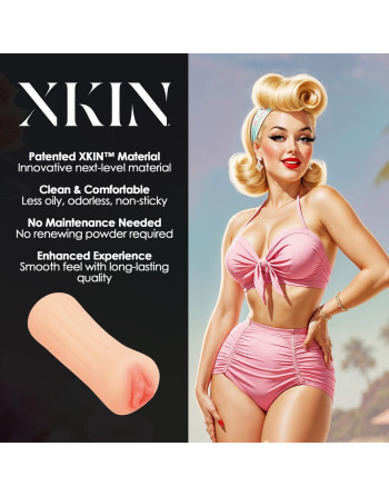 PINUP DOLLS - SUN KISSED BEACH BABE MOLLY BLOWTIDE - TPE SMALL MASTURBATOR - 127G - FLESH