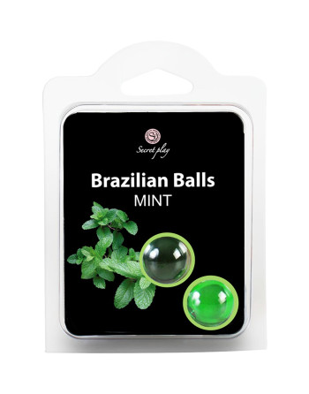 BOLAS LUBRICANTES BESABLES BRAZILIAN BALLS SABOR A MENTA 2 X 4GR