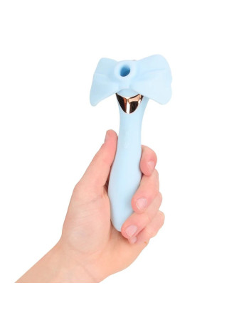 DARLING - AIRTAP WAND VIBRATOR WITH FIVE HEAD ATTACHMENTS - BLUE