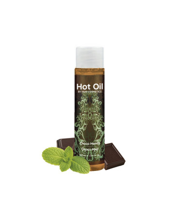 ÓLEO DE MASSAGEM COM EFEITO CALOR CHOCO MENTA HOT OIL NUEI 100ML