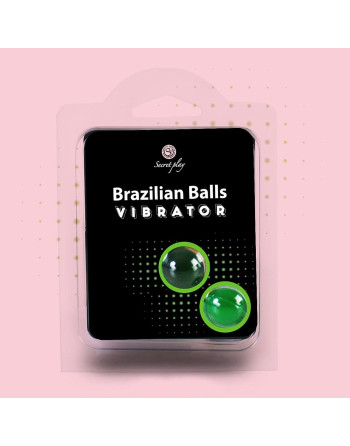 BOLAS LUBRICANTES BRAZILIAN BALLS SHOCK EFECTO VIBRADOR 2 X 4GR
