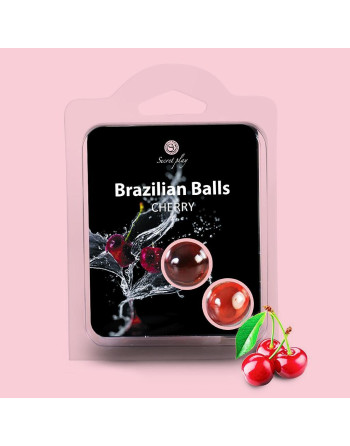 BOLAS LUBRICANTES BESABLES BRAZILIAN BALLS SABOR A CEREZA 2 X 4GR