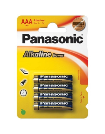 4 PILAS AAA ALCALINAS PANASONIC