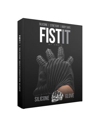 GUANTE ESTIMULANTE DE SILICONA FIST IT NEGRO