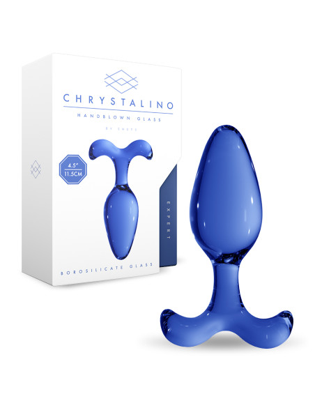PLUG EM VIDRO EXPERT CHRYSTALINO AZUL