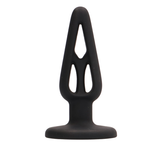 PLUG ANAL EM SILICONE PLUG & PLAY 4” PRETO