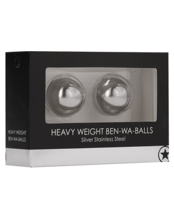 BOLAS VAGINAIS BEN WA BALLS HEAVY WEIGHT OUCH! PRATEADAS